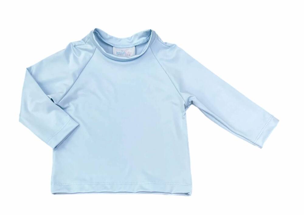 NEW JAMES & LOTTIE kids' sammy rash guard in light blue
